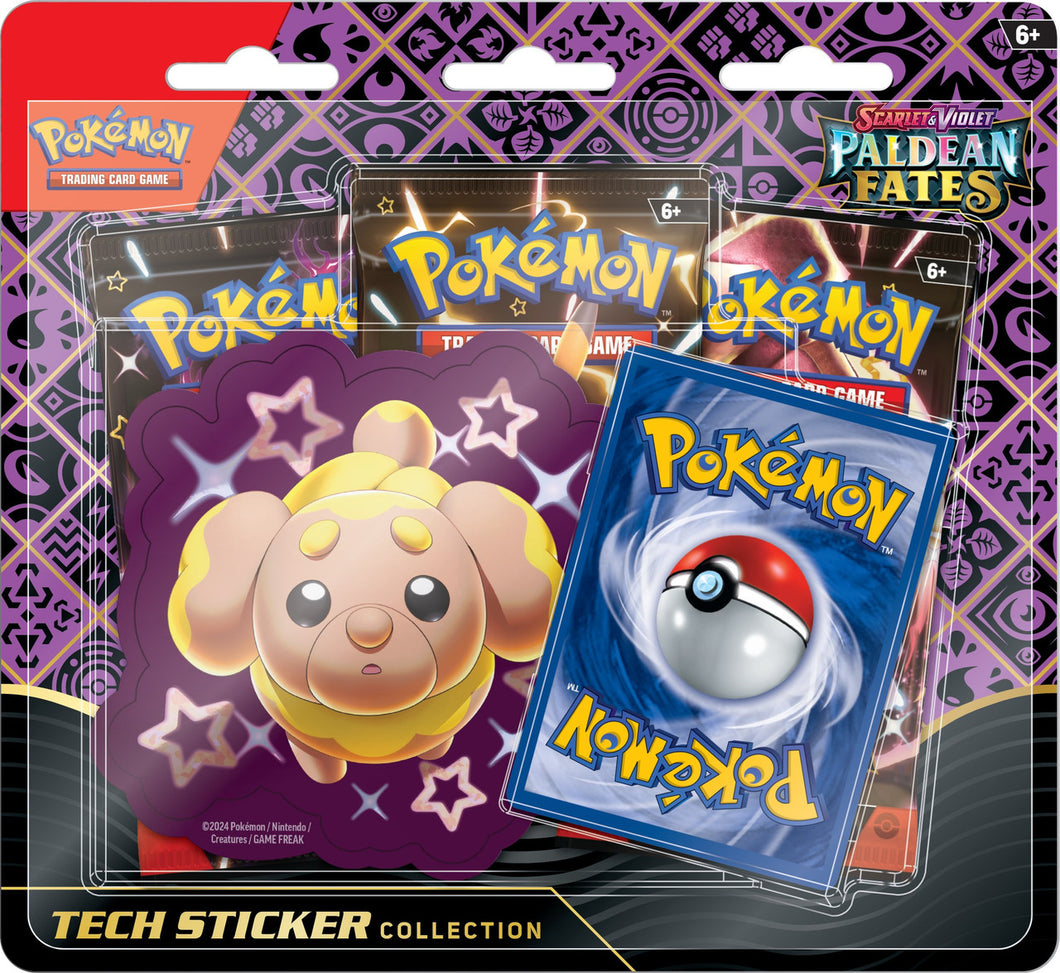 Pokemon TCG Scarlet & Violet Paldean Fates Tech Sticker Collection