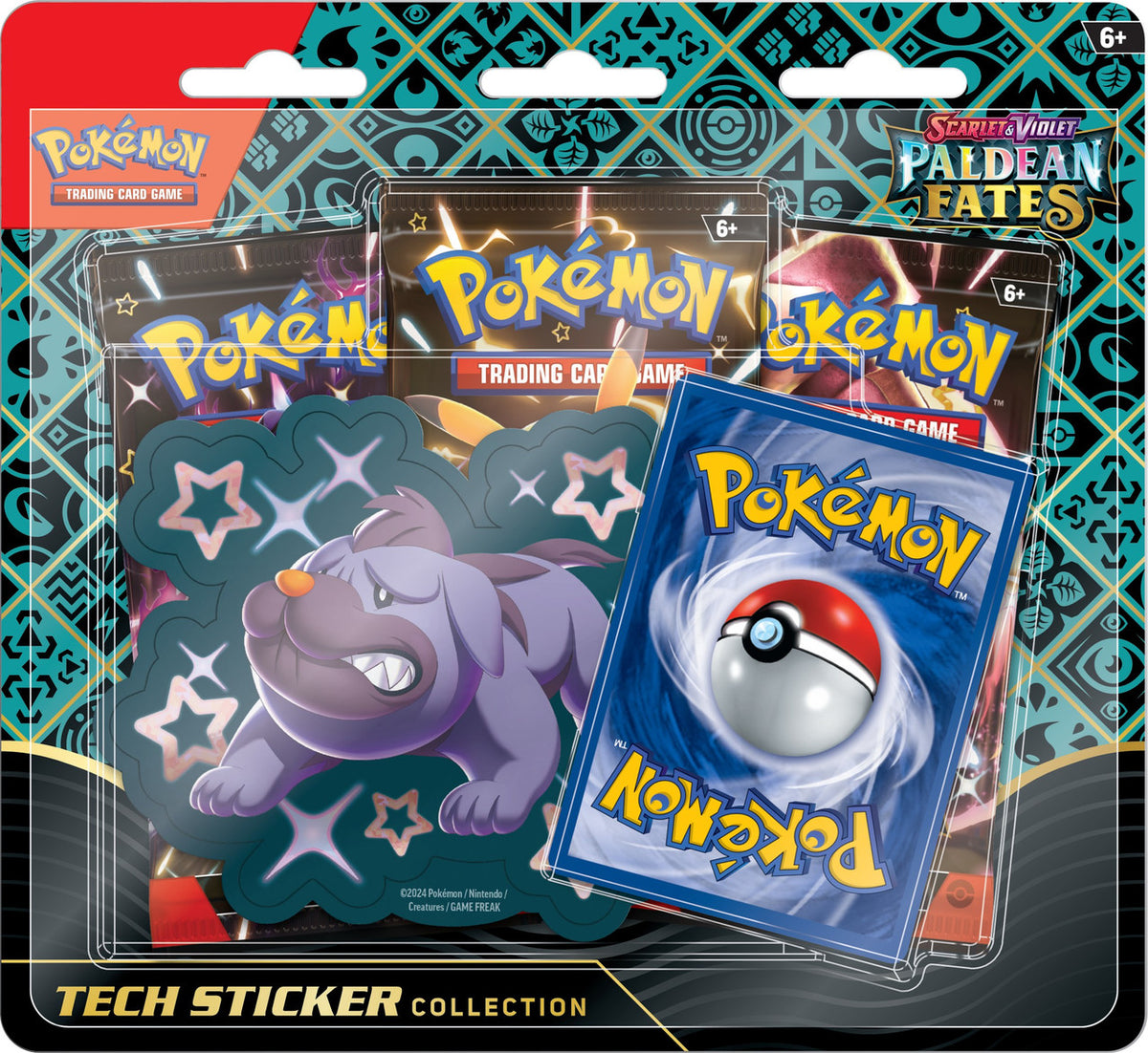 Pokemon TCG Scarlet & Violet Paldean Fates Tech Sticker Collection