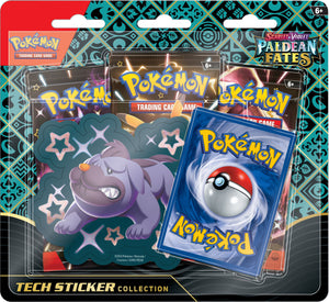 Pokemon tcg scarlet & violet paldean fates tech klistremerkesamling