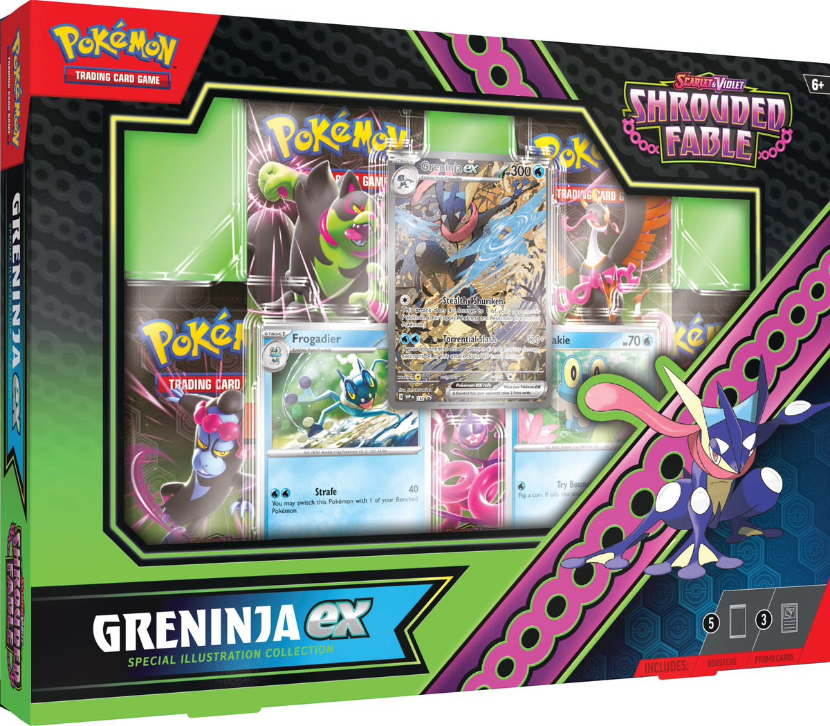 Pokemon TCG Scarlet & Violet 6.5 Shrouded Fable Special Illustration Collection Greninja ex
