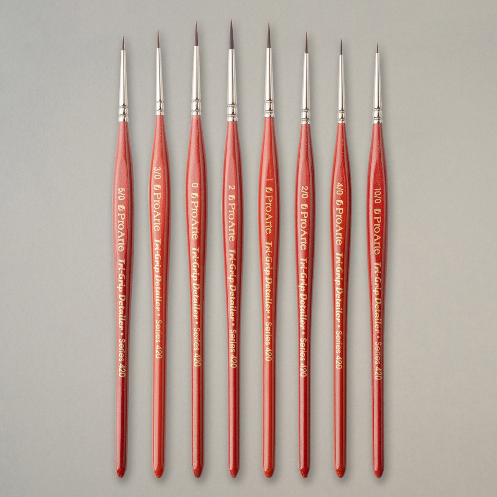 Pro Arte Tri-Grip Detailer Modelling Brush Set