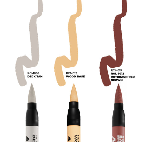 AK Interactive Real Colors Markers - Ships and Decks