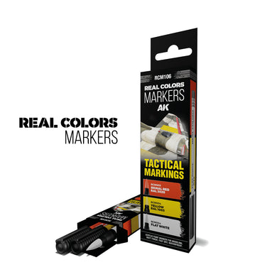 AK Interactive Real Colors Markers - Tactical Markings
