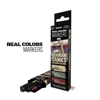 AK Interactive Real Colors Markers - German Tanks Interior Colors