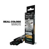 AK Interactive Real Colors Markers - WWII AXIS Squiggle Camouflage Colors
