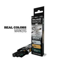 Load image into Gallery viewer, AK Interactive Real Colors Markers - WWII AXIS Squiggle Camouflage Colors