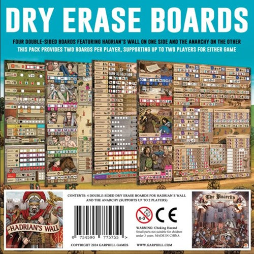 Hadrian's Wall and The Anarchy Dry Erase Boards