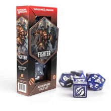 Load image into Gallery viewer, Dungeons &amp; Dragons Adventure Dice by Sirius Dice: Fighter - Blue