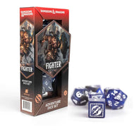 Dungeons & Dragons Adventure Dice by Sirius Dice: Fighter - Blue