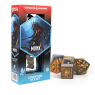 Dungeons & Dragons Adventure Dice by Sirius Dice: Monk (Blue/Gold)