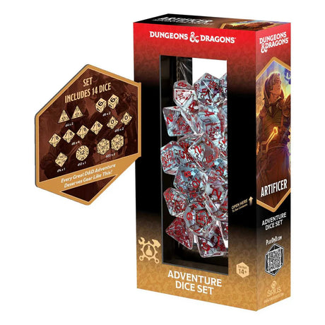 Dungeons & Dragons Adventure Dice by Sirius Dice: Artificer - Clear