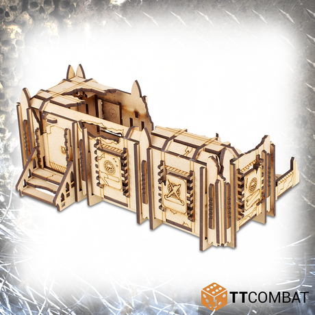 TTCombat Tabletop Scenics - Sci-fi Gothic Ruined Mecharium Research Pods