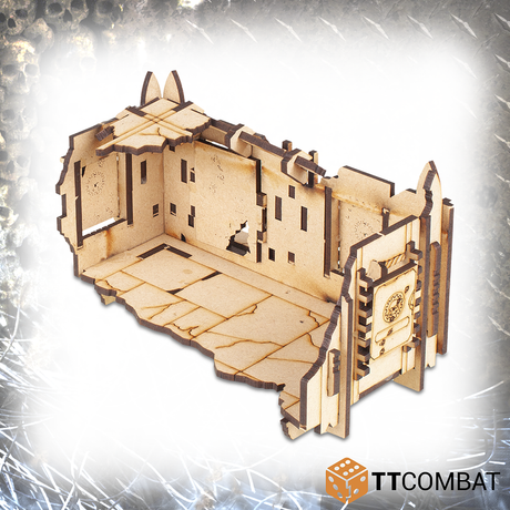 TTCombat Tabletop Scenics - Sci-fi Gothic Ruined Mecharium Research Pods