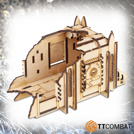 TTCombat Tabletop Scenics - Sci-fi Gothic Ruined Mecharium Research Pods