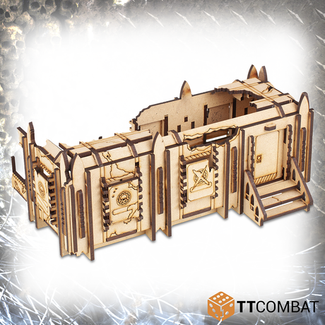 TTCombat Tabletop Scenics - Sci-fi Gothic Ruined Mecharium Research Pods