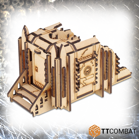 TTCombat Tabletop Scenics - Sci-fi Gothic Ruined Mecharium Research Pods
