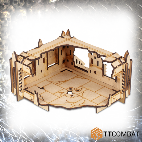 TTCombat Tabletop Scenics - Sci-fi Gothic Ruined Mecharium Research Pods