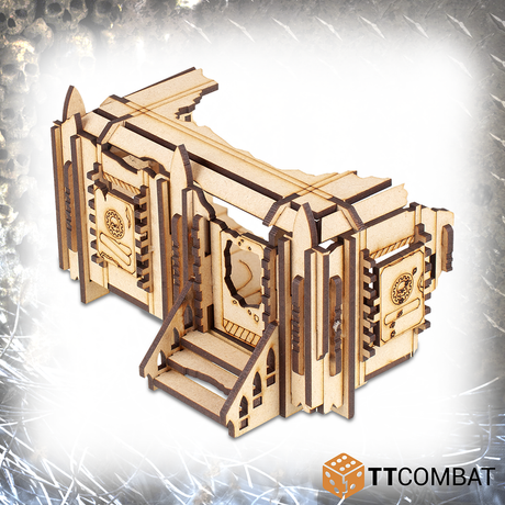 TTCombat Tabletop Scenics - Sci-fi Gothic Ruined Mecharium Research Pods