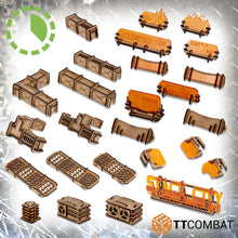 Load image into Gallery viewer, TTCombat Tabletop Scenics - Sci-fi Gothic Stack City Accessories