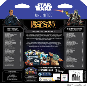 Star Wars Unlimited Shadows of the Galaxy 2-Player Starter