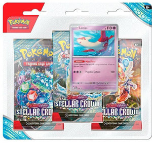 Pokemon TCG Scarlet & Violet 7 Stellar Crown Elite 3-Pack Blister