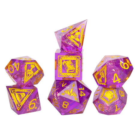 Dungeons & Dragons Adventure Dice by Sirius Dice: Tasha the Witch Queen Sharp-Edged
