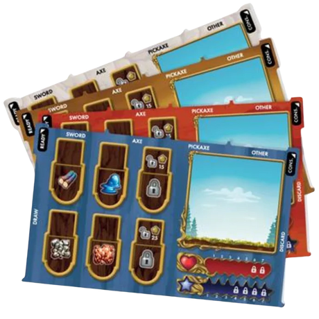 Terraria The Board Game: Deluxe Player Mat Pack
