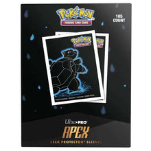 Load image into Gallery viewer, Ultra Pro: Pokemon Neon Kanto Apex Deck Protector Sleeves - Blastoise (105 ct)