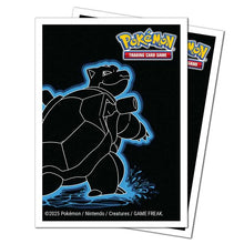 Load image into Gallery viewer, Ultra Pro: Pokemon Neon Kanto Apex Deck Protector Sleeves - Blastoise (105 ct)