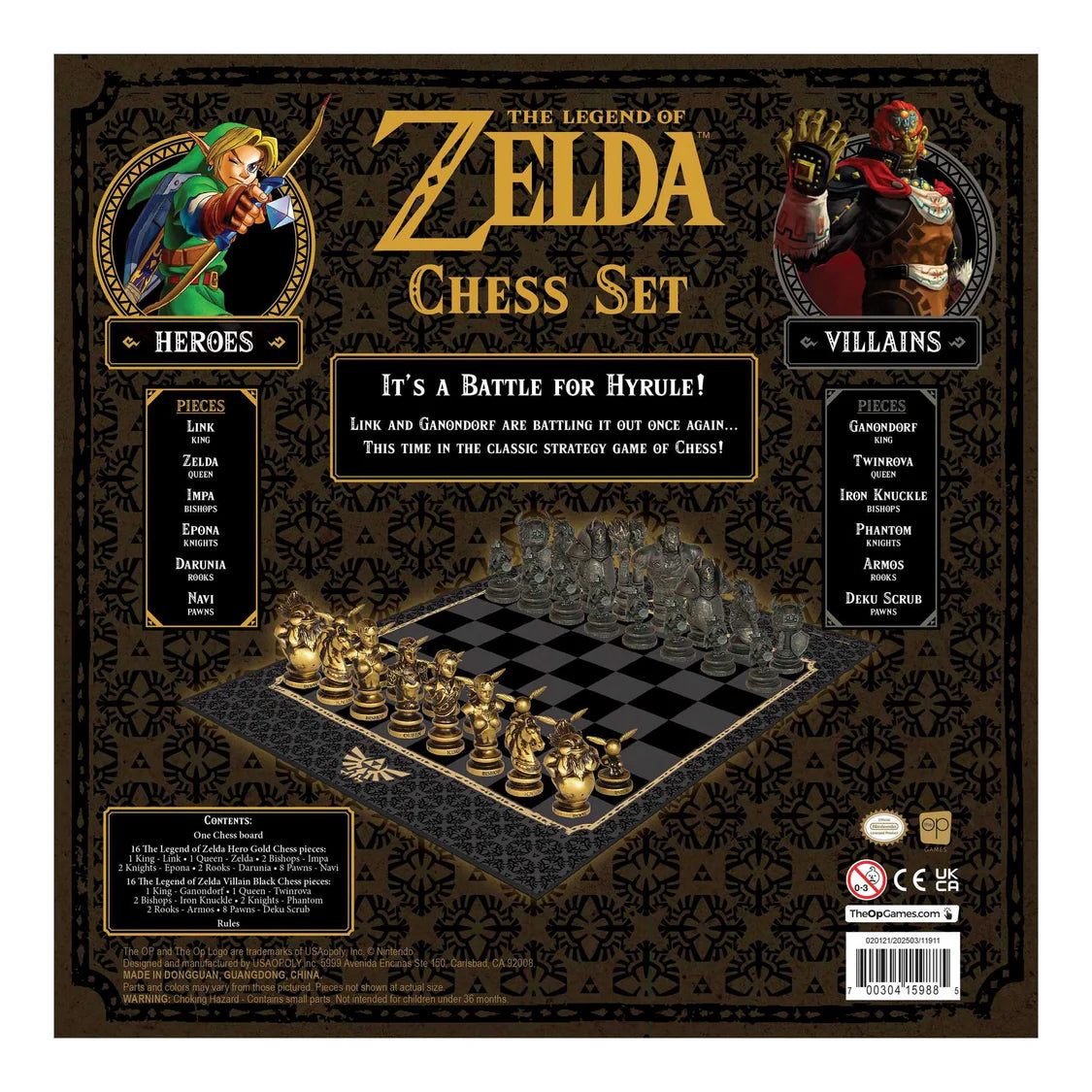 The Legend of Zelda Chess Set