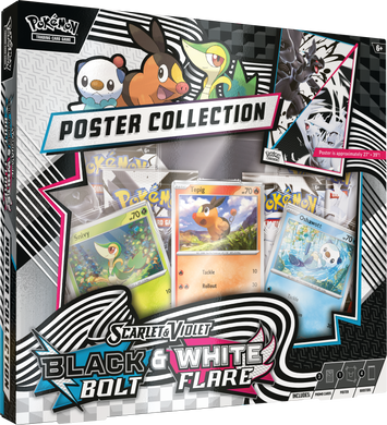 Pokemon TCG Scarlet & Violet Black Bolt & White Flare Poster Collection