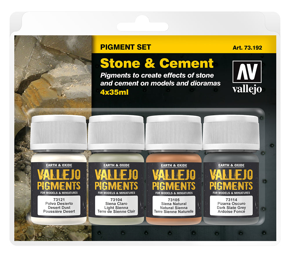 Vallejo Pigments Set - Stone & Cement