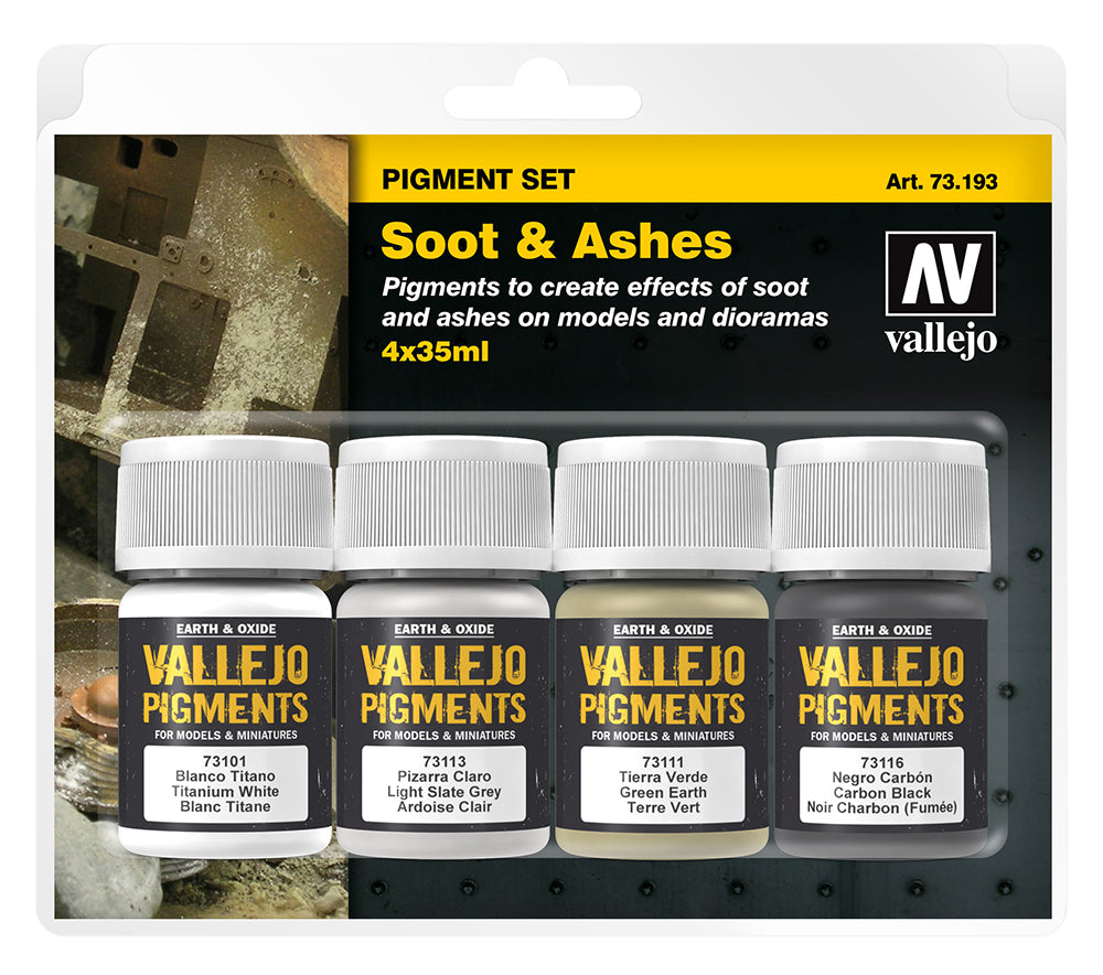 Vallejo Pigments Set - Soot & Ashes