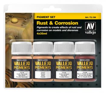 Vallejo Pigments Set - Rust & Corrosion