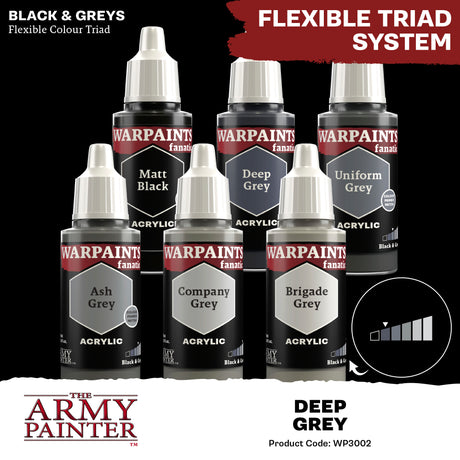 The Army Painter Warpaints Fanatic Deep Grey