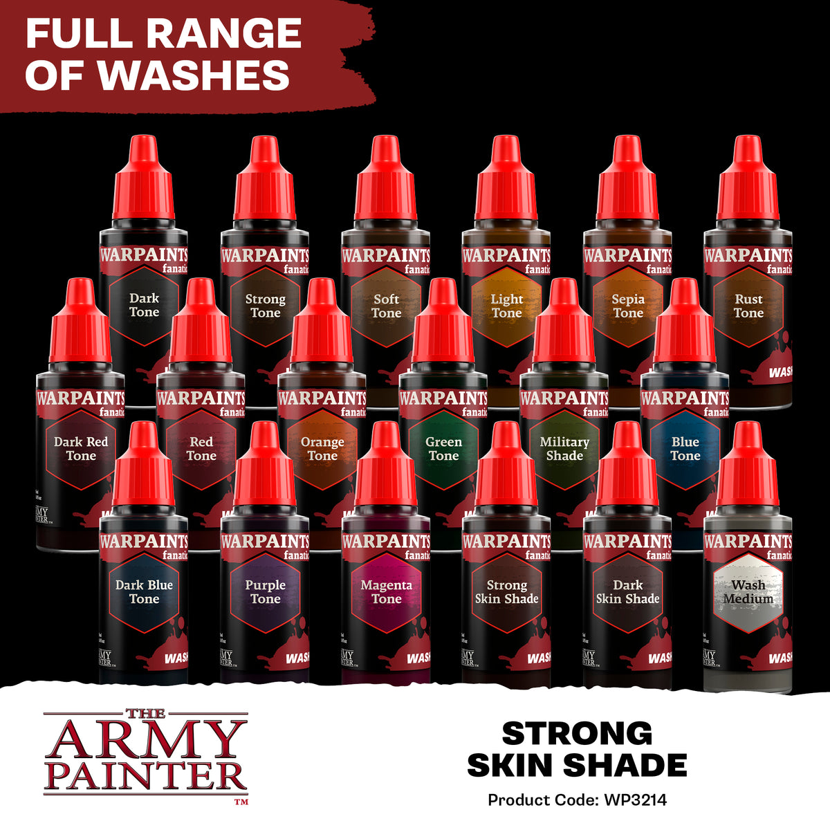 The Army Painter Warpaints Fanatic Wash Strong Skin Shade