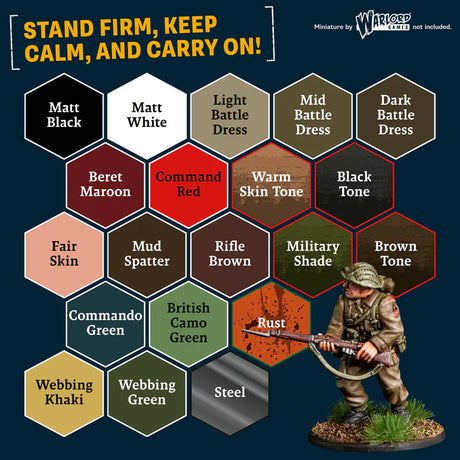 The Army Painter Historical Warpaints Fanatic Paint Set - World War II British
