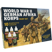 Load image into Gallery viewer, The Army Painter Historical Warpaints Fanatic Paint Set - World War II German Afrika Korps