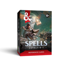 Load image into Gallery viewer, Dungeons &amp; Dragons Trove Spells Levels 0 - 1 Reference Cards