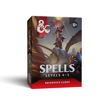 Load image into Gallery viewer, Dungeons &amp; Dragons Trove Spells Levels 4 - 5 Reference Cards