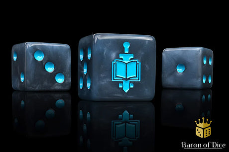 Baron Of Dice Warrior Knights Dice Square Corner 16mm Dice X25