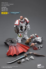 Laden Sie das Bild in den Galerie-Viewer, JOYTOY Warhammer 40k Actionfigur White Scars Captain Kor'sarro Khan