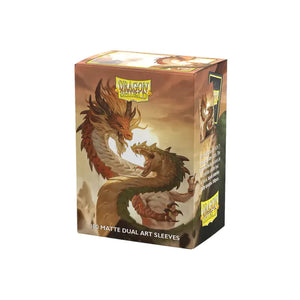 Dragon Shield Brushed Art Sleeves Standard (100) - Wood Snake 2025