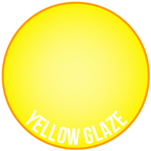 Zwei Dünne Schichten Gelbe Glasur
