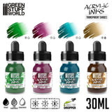 Green Stuff World Acrylic Inks Set Transparent Shades