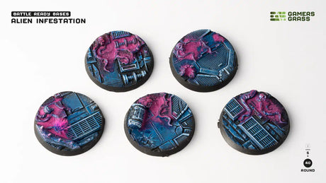 Gamers Grass Alien Infestation Bases 40mm