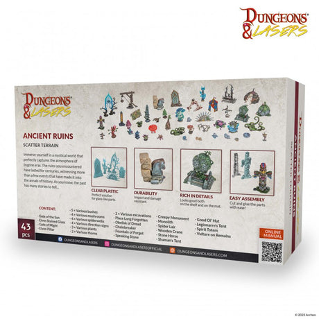 Dungeons & Lasers Miniatures Ancient Ruins Scatter Terrain