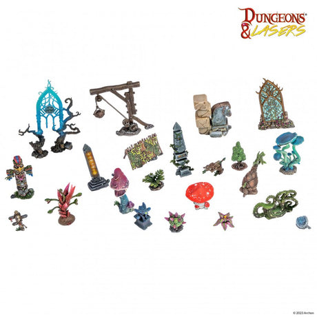 Dungeons & Lasers Miniatures Ancient Ruins Scatter Terrain