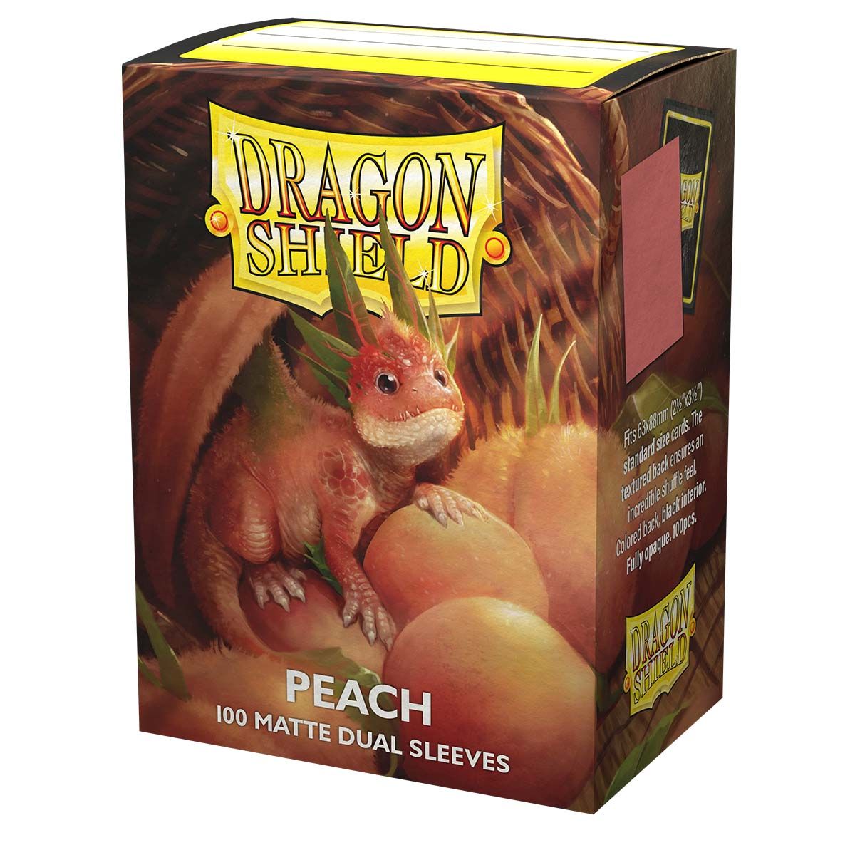 Dragon Shield Dual Matte Sleeves Standard Size Piip - Peach (100)