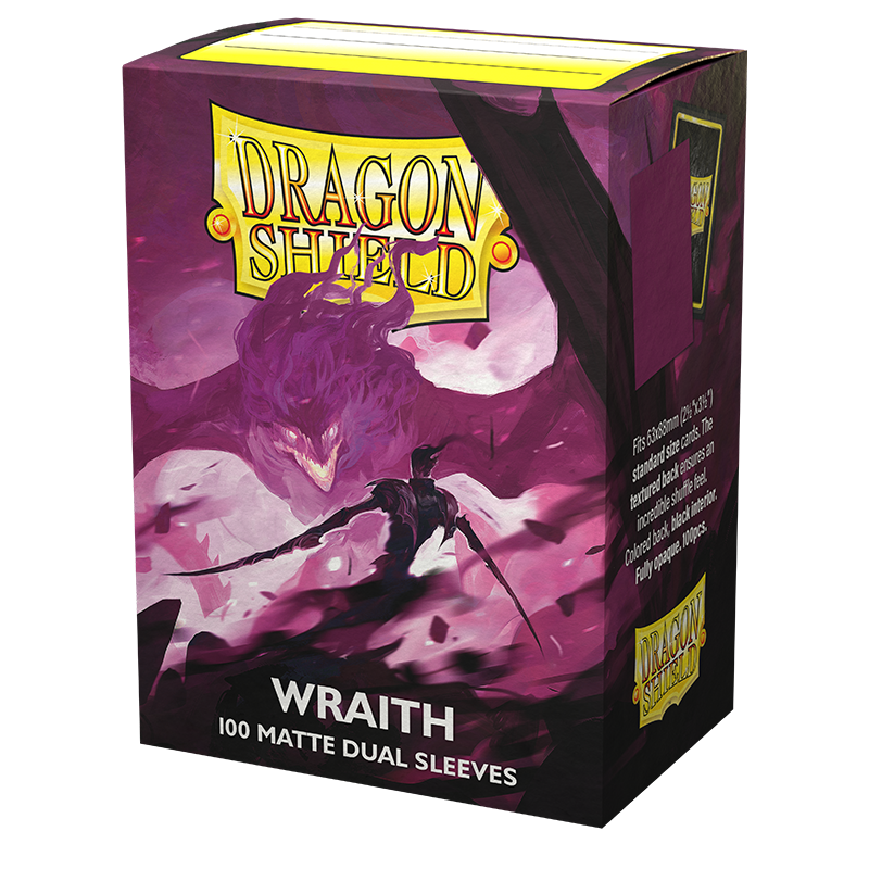 Dragon Shield Dual Matte Sleeves Standard Size 'Alaric, Chaos Wraith' - Wraith (100)